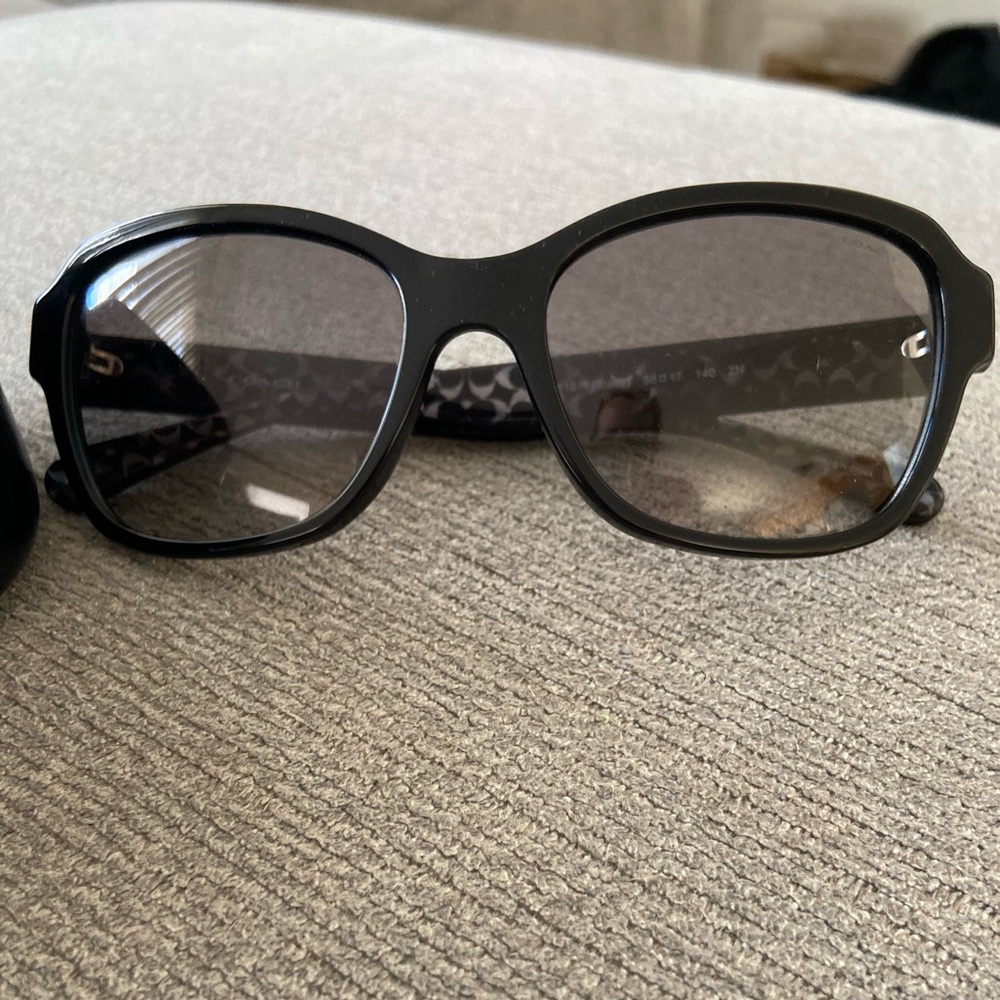 Coach black lens/frame sunglasses